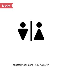 WC icon. Vector illustration EPS 10.