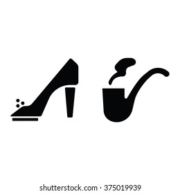 WC icon Vector Illustration on the white background.