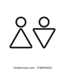 WC icon vector illustration sign