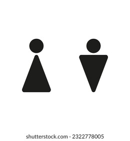 wc Symbol. Vektorgrafik. Stockbild.