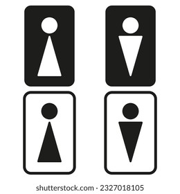 wc Symbol. Vektorgrafik. Stockbild.