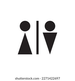 símbolo vectorial de icono de WC