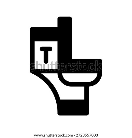 Wc Icon Vector Symbol Design Illustration