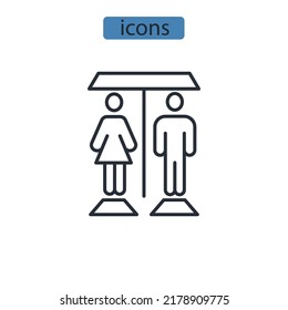 WC icons  symbol vector elements for infographic web