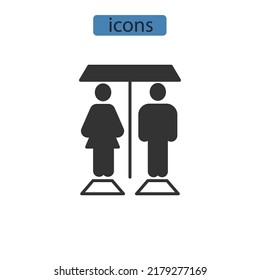 WC icons  symbol vector elements for infographic web