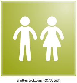 WC icon,toilet icon vector illustration