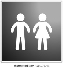 WC icon,toilet icon vector illustration