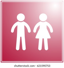 WC icon,toilet icon vector illustration
