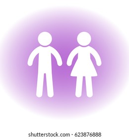 WC icon,toilet icon vector illustration