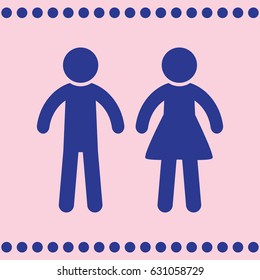 WC icon,toilet icon vector illustration