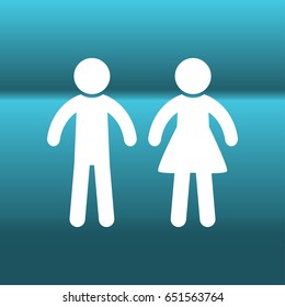 WC icon,toilet icon vector illustration