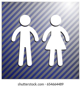 WC icon,toilet icon vector illustration