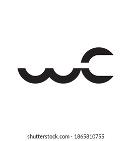 Wc Initial Letter Vector Logo