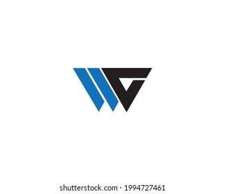 WC Letter Logo Design Creative Modern Vector
