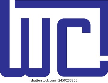 WC logo design, icon, symbol, vector file, 