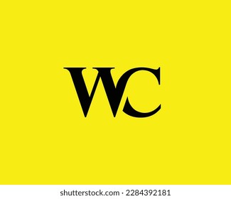 WC Logo design vector template