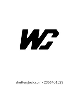 WC Logo, WC Monogram, Initial WC Logo, Letter WC Logo, Icon, Vector
