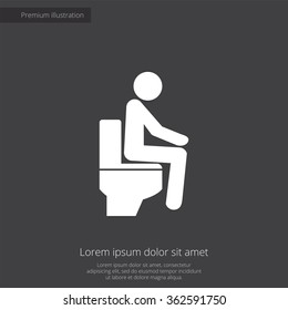 wc pan icon on dark background