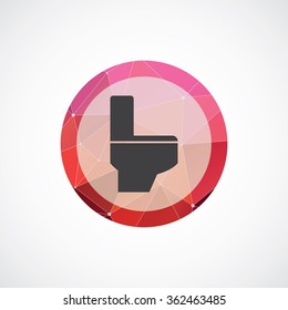wc pan icon on white background