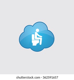 wc pan icon on white background