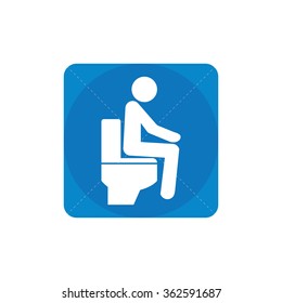 wc pan icon on white background