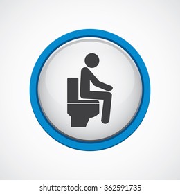 wc pan icon on white background
