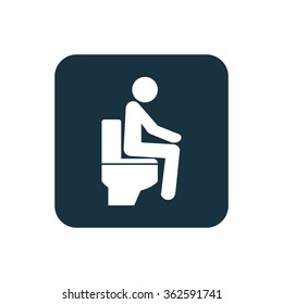 wc pan icon on white background
