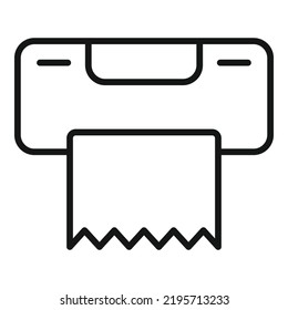 Wc paper icon outline vector. Toilet restroom. Public door