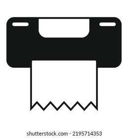 Wc paper icon simple vector. Toilet restroom. Public door
