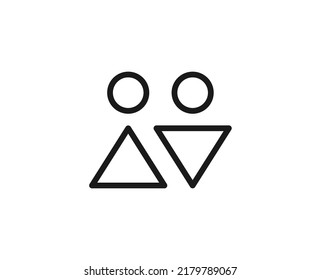 WC premium line icon. Simple high quality pictogram. Modern outline style icons. Stroke vector illustration on a white background. 