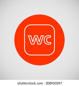 WC sign icon