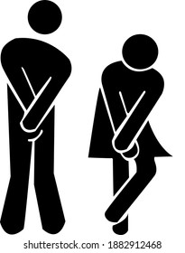 WC sign icon. Toilet symbol. Washroom vector icon