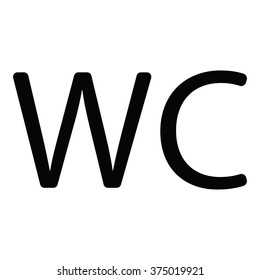 WC text icon