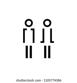 WC toilet icon vector