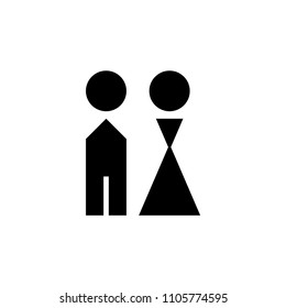 WC toilet icon vector