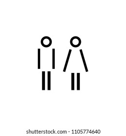 WC toilet icon vector