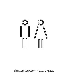 WC toilet icon vector