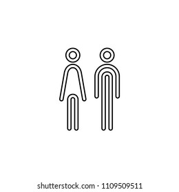 WC toilet icon vector