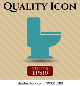 WC Toilet vector icon