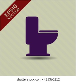 WC-Toilette, Vektorsymbol