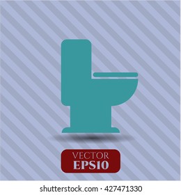 WC Toilet vector icon
