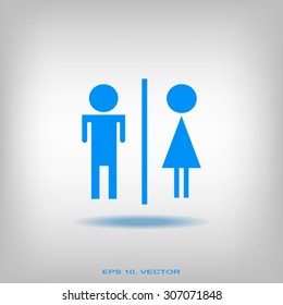 Wc Toilet Sign Neon Light Design Stock Vector (royalty Free) 1033129981