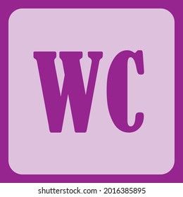 Ilustración vectorial de WC. Icono del hombre. Icono de las mujeres. El hombre y la mujer. Ilustración de material vectorial. 