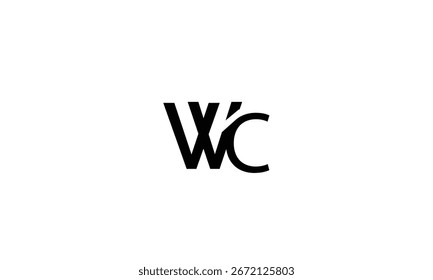 WC, CW, C, W abstracto, letras, logotipo, monograma, estilo, símbolos, ambiciones, iconos, 
