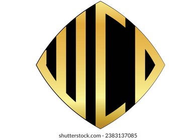 WCD,CD, DC, WC, logos. Abstract initial monogram letter alphabet logo design