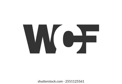 WCF audaz y único logotipo de fuente editable para startups de tecnología, consultoría, marca corporativa. Perfecto para titulares, identidad visual, ciberespacio, liderazgo, unidad, ideas innovadoras y poderosa simplicidad.