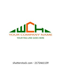 WCH letter logo creative design with vector graphic