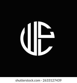 WCL logo WCL icon WCL monogram WCL letter minimalist Circle flat Unique modern abstract logo design.
