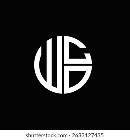 Logotipo de WCO Icono de WCO Monograma de WCO Carta minimalista Círculo plano Diseño de logotipo abstracto moderno único.
