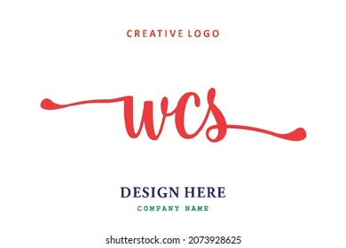 WCS lettering logo is simple, easy to understand and authoritative